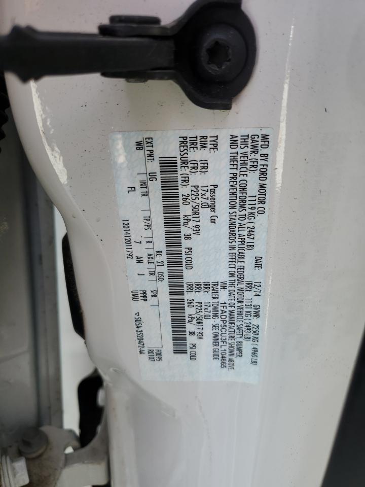 2015 Ford C-Max Premium Sel VIN: 1FADP5CU3FL104665 Lot: 56479465