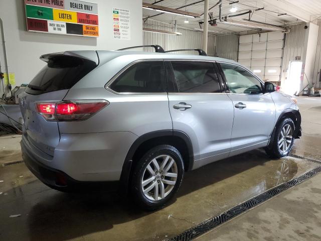  TOYOTA HIGHLANDER 2014 Srebrny
