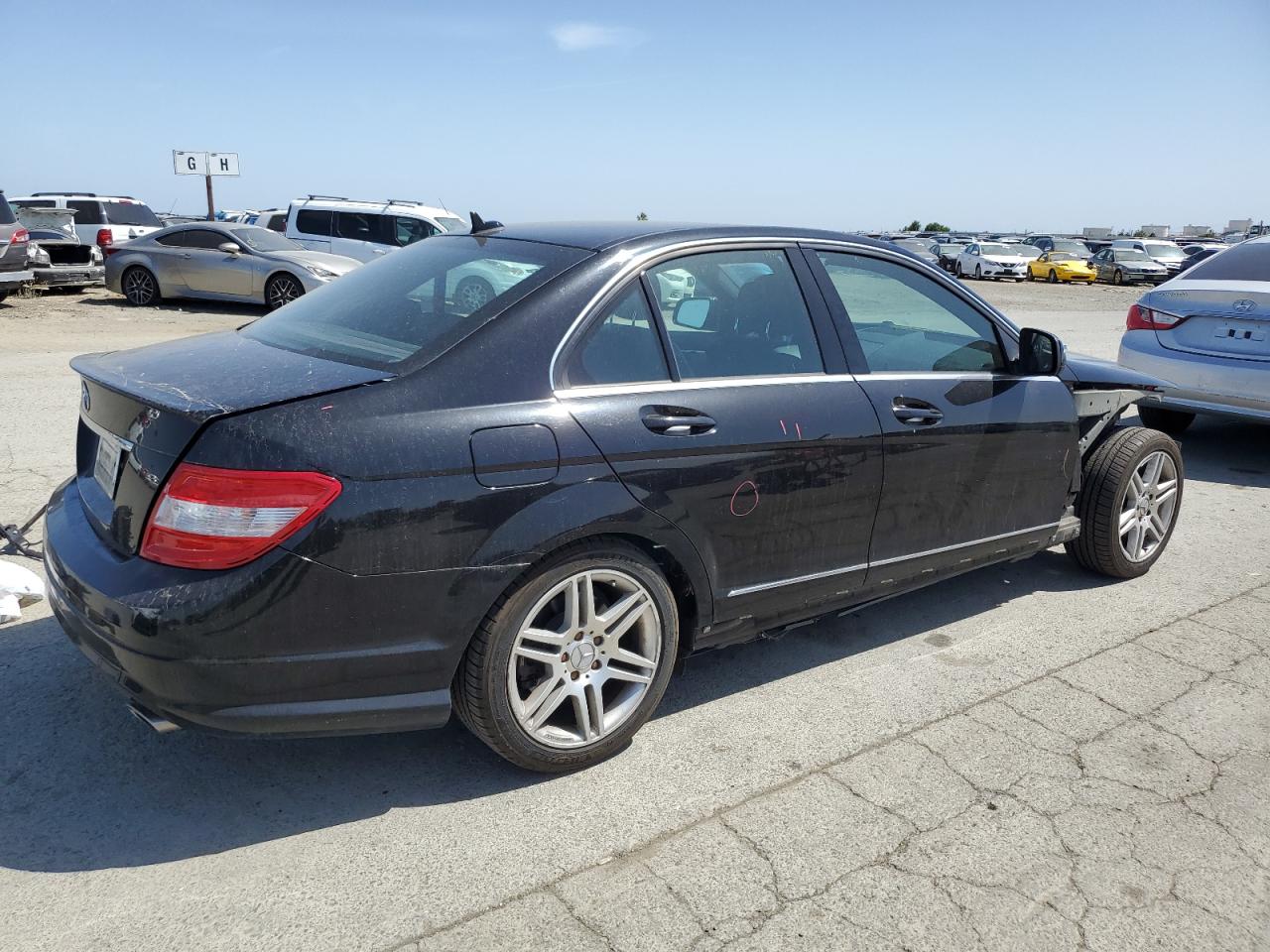 2008 Mercedes-Benz C 350 black null gas WDDGF56X98F015335 photo #4