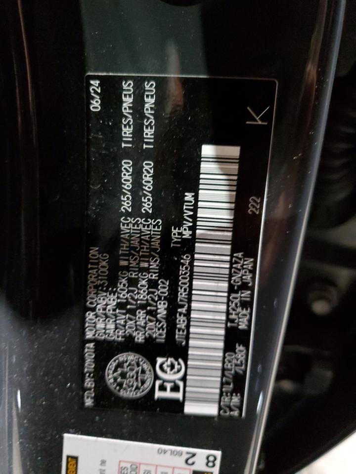 2024 Toyota Land Cruiser Base VIN: JTEABFAJ7R5003546 Lot: 56533745