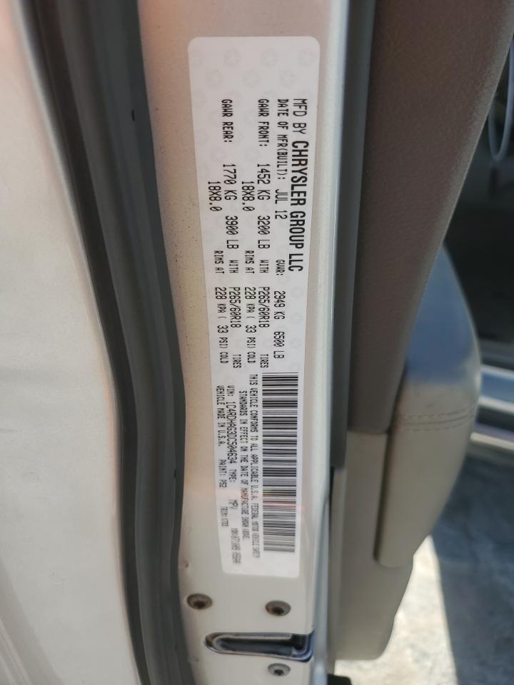 2013 Dodge Durango Sxt VIN: 1C4RDHAG3DC504634 Lot: 57353995