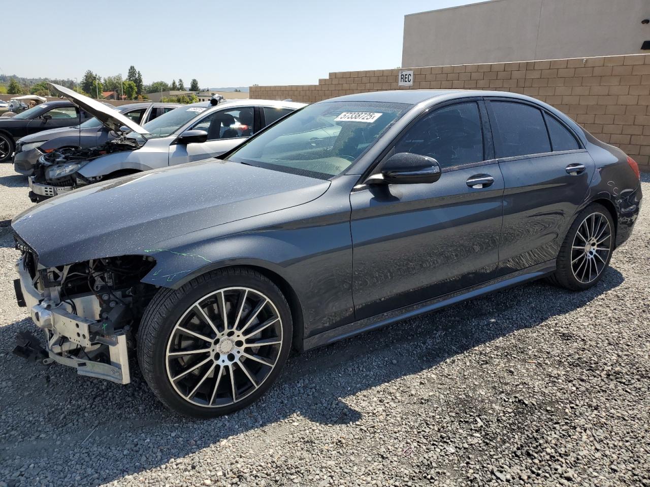 2016 Mercedes-Benz C 300 იყიდება Mentone-ში, CA - Front End