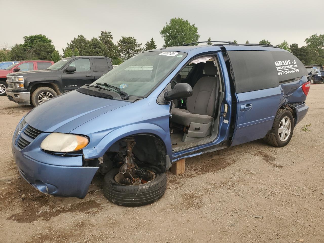 2007 Dodge Grand Caravan Sxt للبيع في Elgin، IL - Rear End