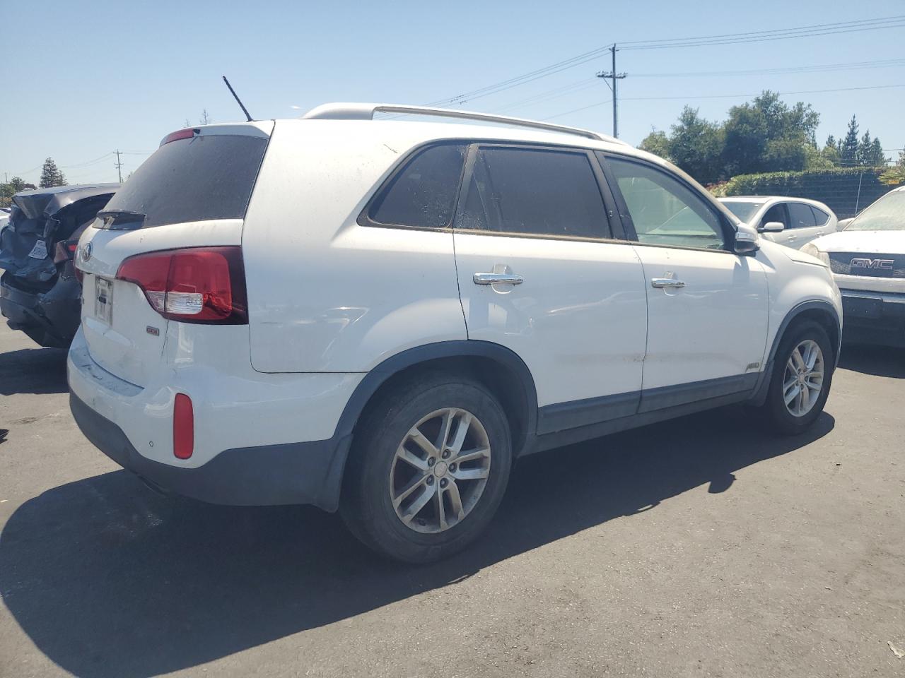 2014 Kia Sorento Lx white null gas 5XYKTCA61EG543895 photo #4