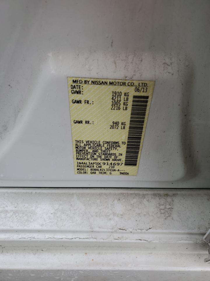 2013 Nissan Altima 2.5 VIN: 1N4AL3AP5DC914697 Lot: 56887605