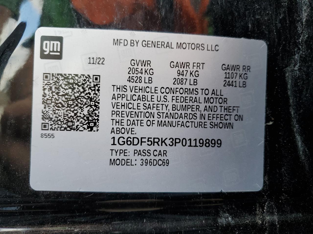 2023 Cadillac Ct4 Premium Luxury VIN: 1G6DF5RK3P0119899 Lot: 56378225