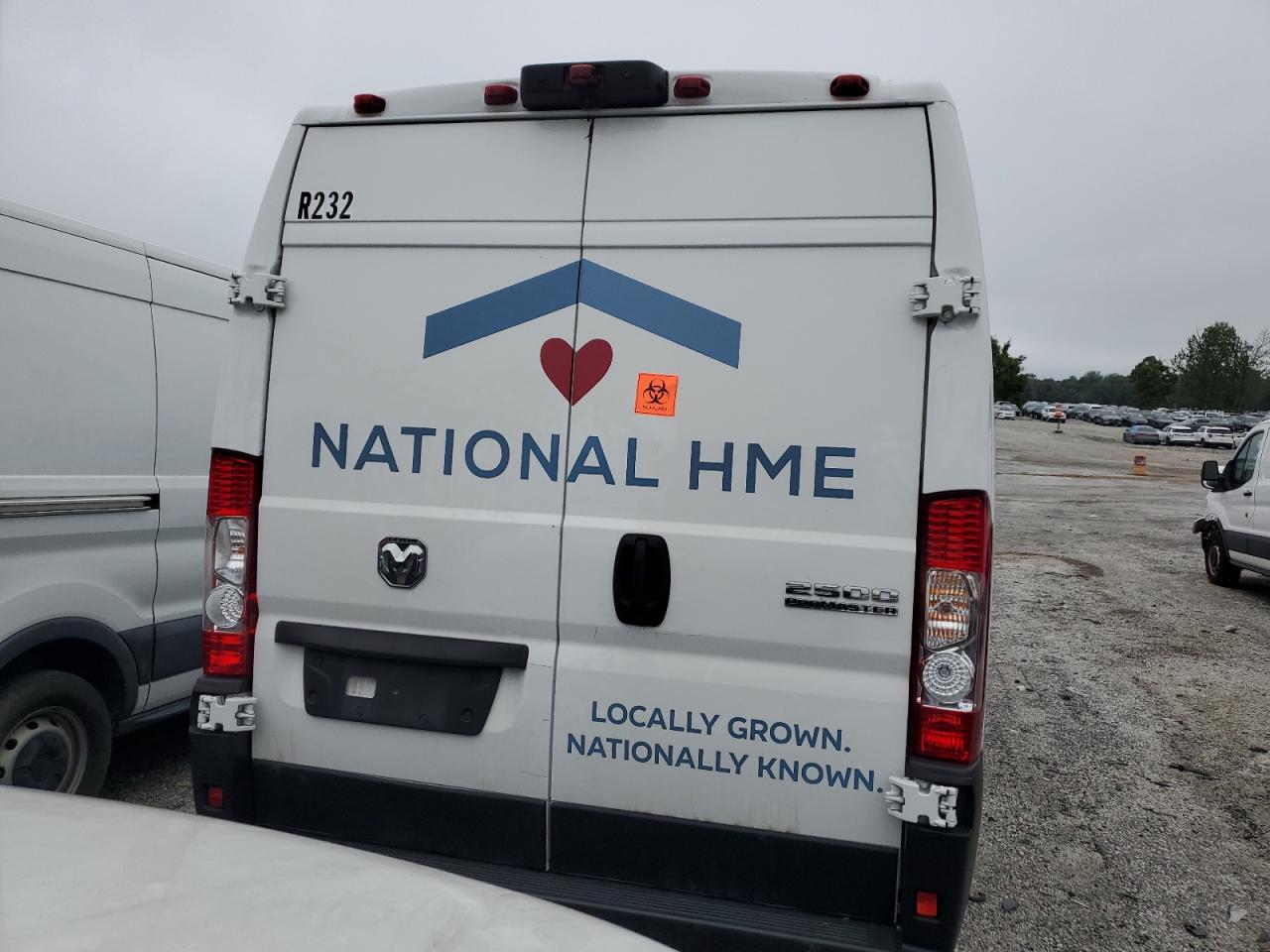 2023 Ram Promaster 2500 2500 High VIN: 3C6LRVDG8PE541362 Lot: 58017455