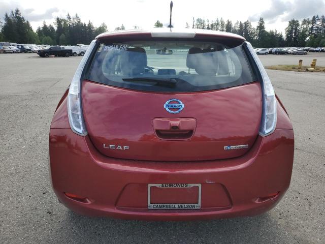  NISSAN LEAF 2012 Czerwony