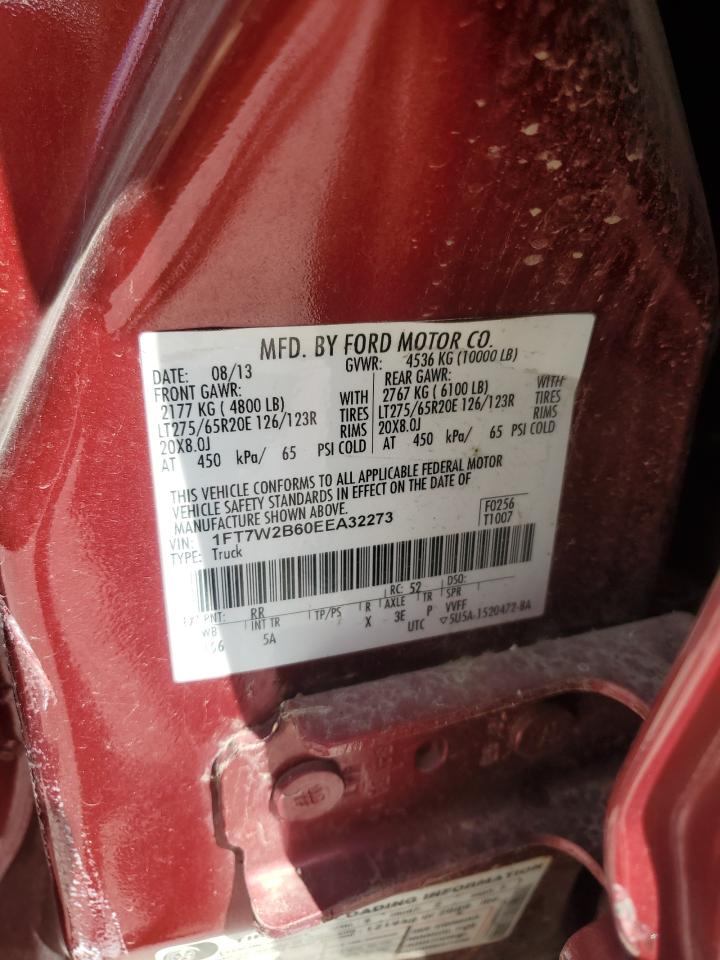 2014 Ford F250 Super Duty VIN: 1FT7W2B60EEA32273 Lot: 56717315