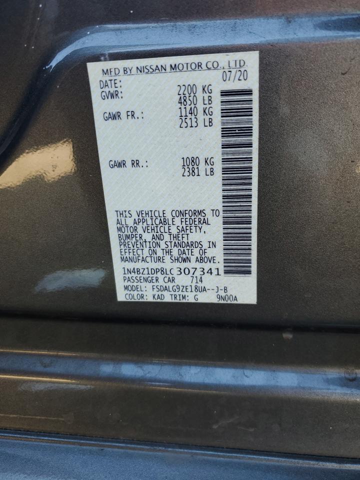 2020 Nissan Leaf Sl Plus VIN: 1N4BZ1DP8LC307341 Lot: 56412435
