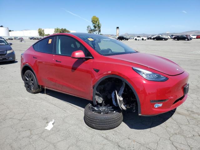  TESLA MODEL Y 2021 Червоний