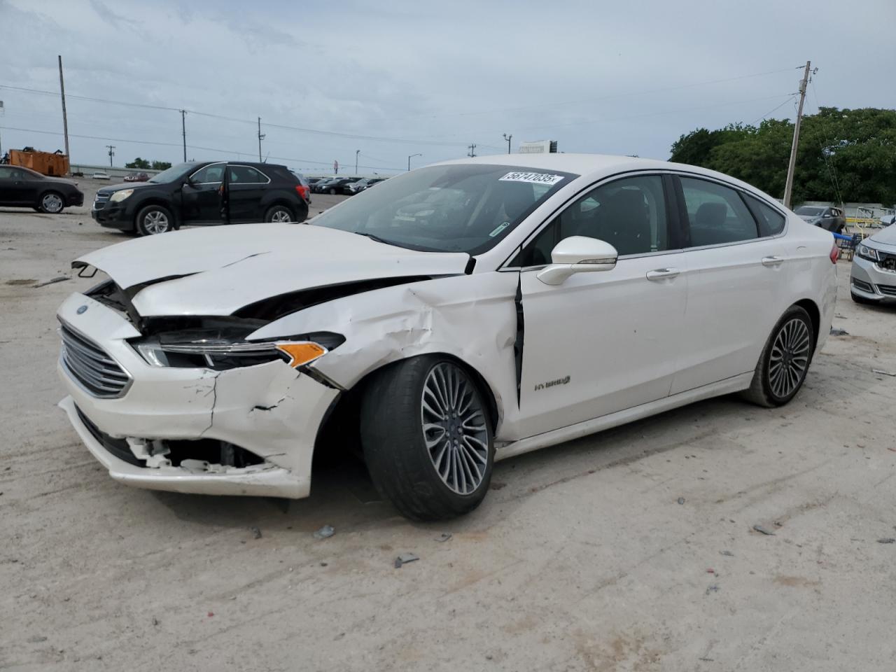 2017 Ford Fusion Titanium Hev de vânzare în Oklahoma City, OK - Front End