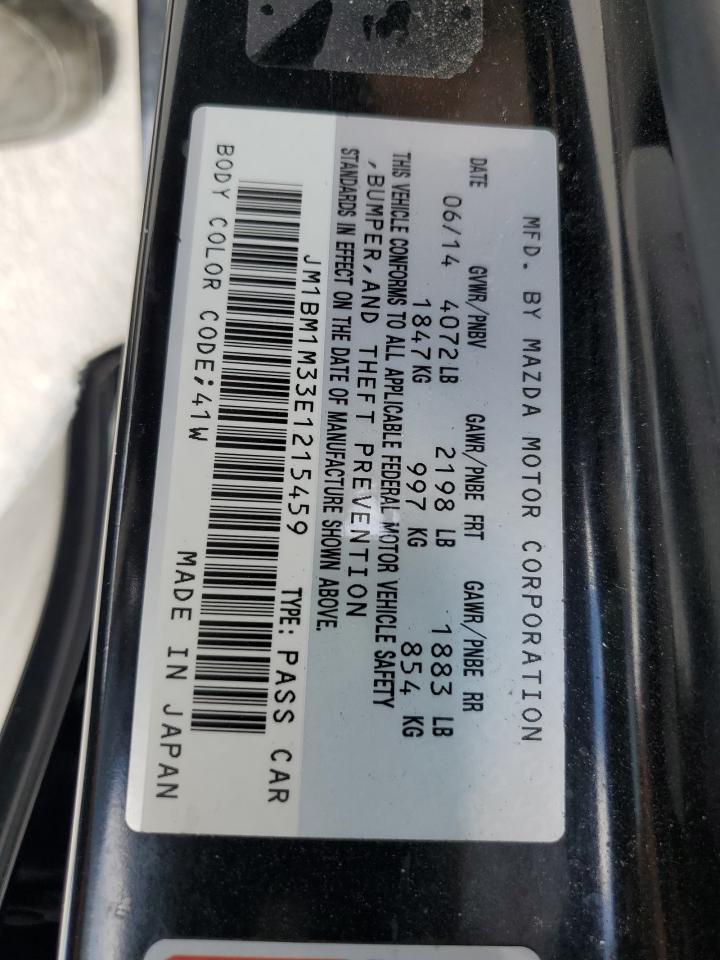 2014 Mazda 3 Grand Touring VIN: JM1BM1M33E1215459 Lot: 59188005