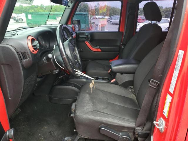 Parquets JEEP WRANGLER 2016 Czerwony
