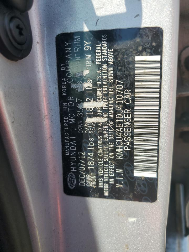 2013 Hyundai Accent Gls VIN: KMHCU4AE1DU410707 Lot: 56506175