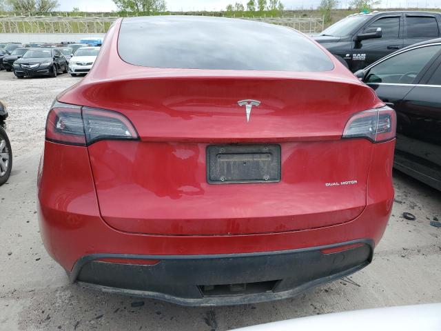  TESLA MODEL Y 2021 Czerwony
