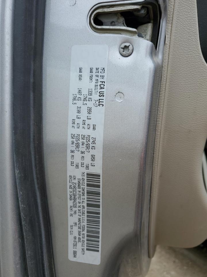 2017 Dodge Grand Caravan Sxt VIN: 2C4RDGCG8HR842339 Lot: 54919935