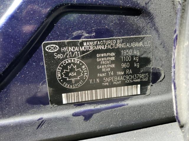 2012 HYUNDAI SONATA GLS  