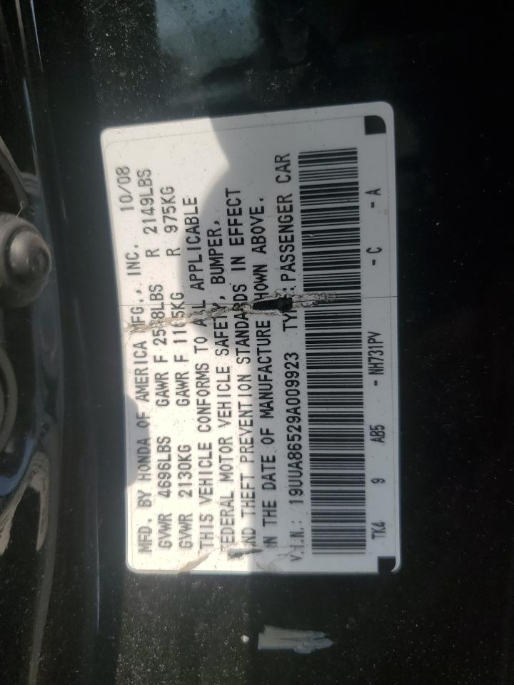 2009 Acura Tl VIN: 19UUA86529A009923 Lot: 53613785