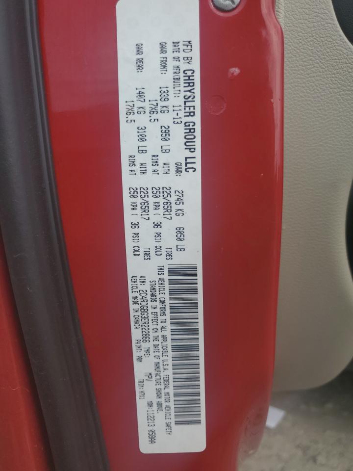 2014 Dodge Grand Caravan Se VIN: 2C4RDGBG3ER222866 Lot: 56693815