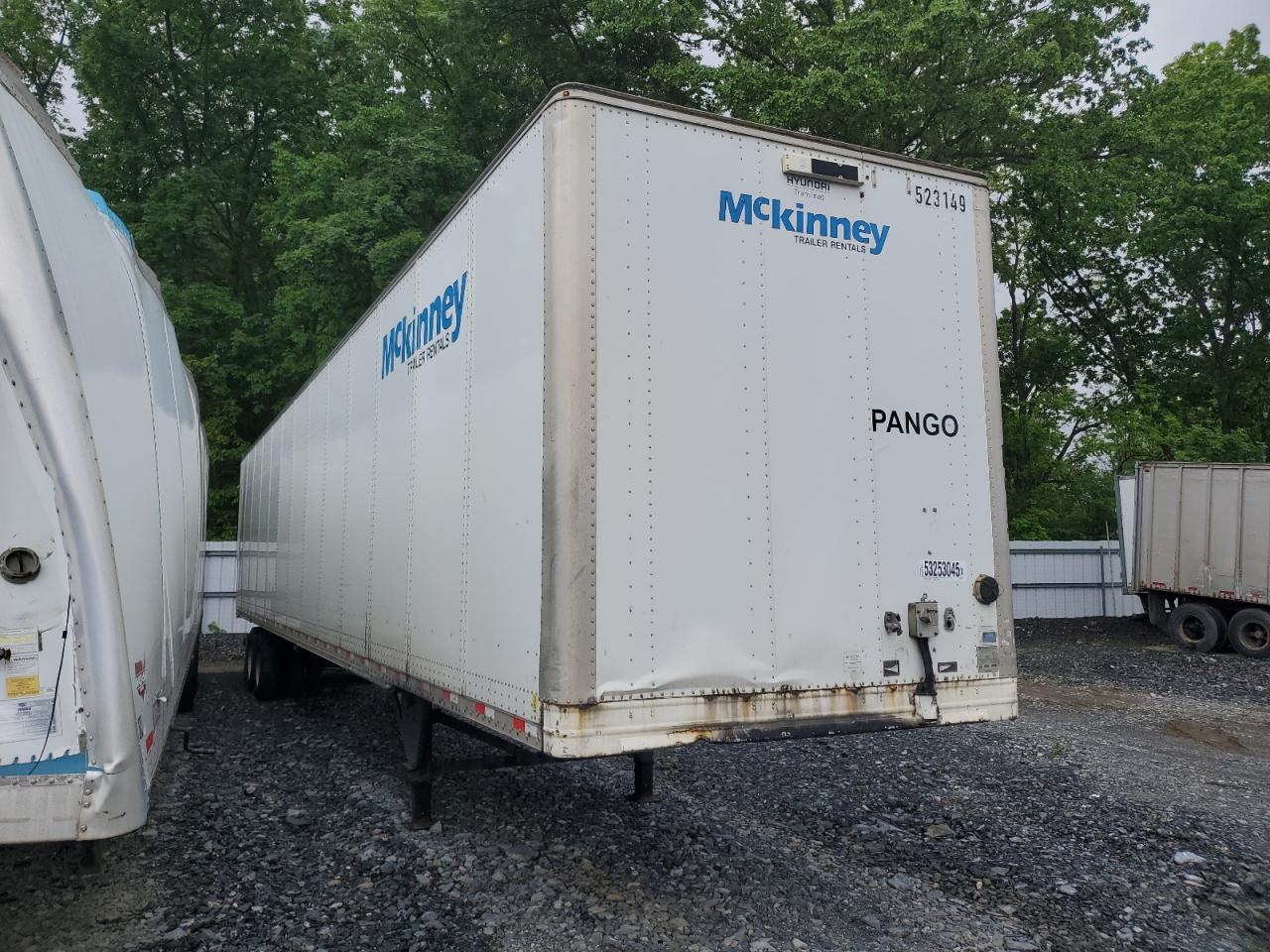 2018 Hyundai Translead Vc2530152-Ajs Dry Van Trailer zu verkaufen in Grantville, PA - Rear End
