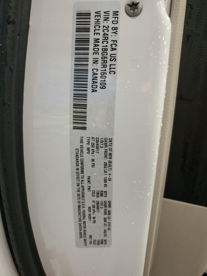 2024 Chrysler Pacifica Touring L VIN: 2C4RC1BG6RR160109 Lot: 56481595