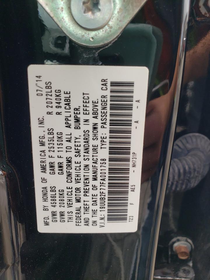 2015 Acura Tlx Advance VIN: 19UUB2F77FA001758 Lot: 56708395