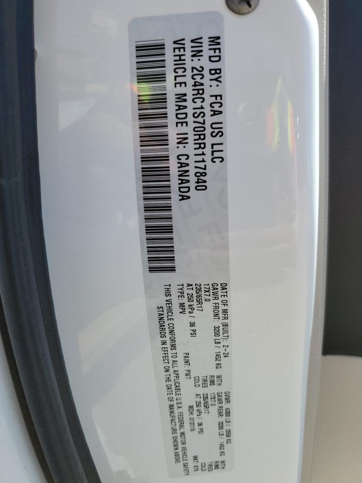 2024 Chrysler Pacifica Hybrid Select VIN: 2C4RC1S70RR117840 Lot: 56529005