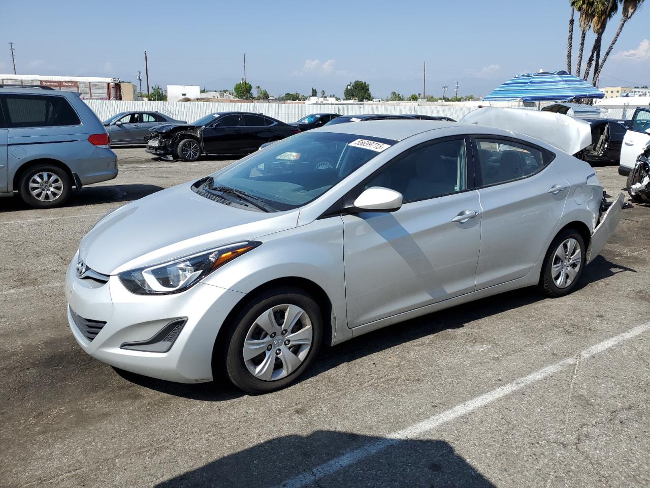 2016 Hyundai Elantra Se for Sale in Van Nuys, CA - Rear End