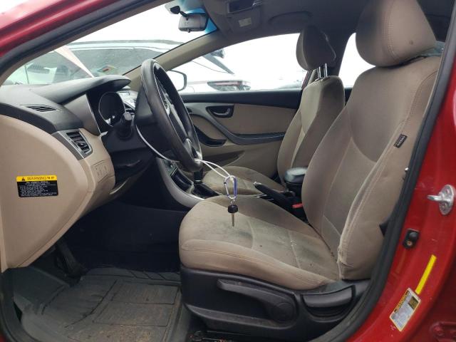  HYUNDAI ELANTRA 2014 Czerwony