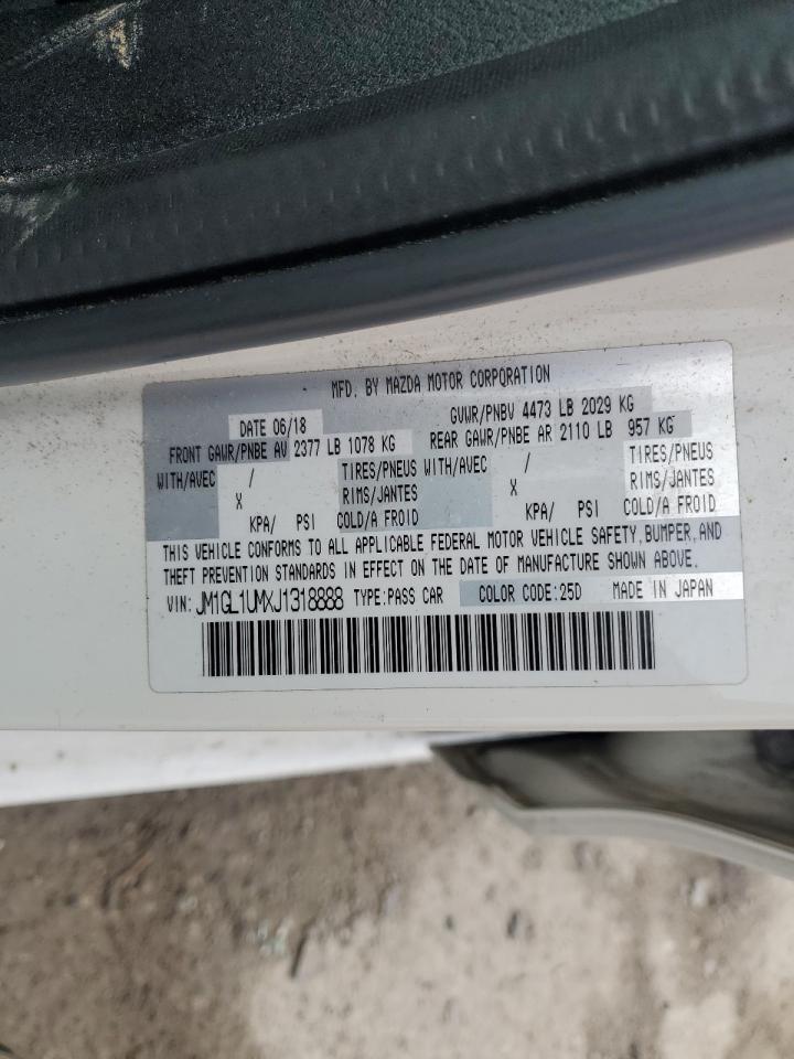 2018 Mazda 6 Sport VIN: JM1GL1UMXJ1318888 Lot: 58951935