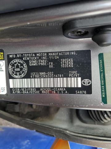 2005 TOYOTA CAMRY LE