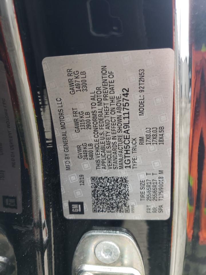 2020 GMC Canyon Sle VIN: 1GTH5CEA9L1175742 Lot: 57330305