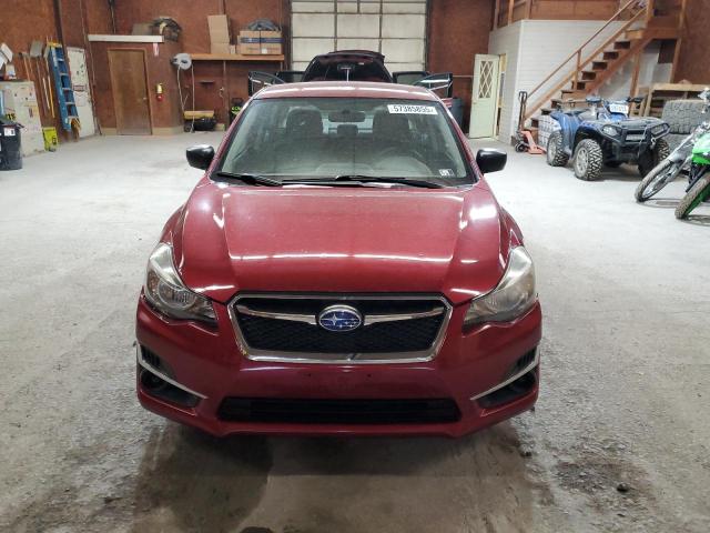  SUBARU IMPREZA 2016 Красный