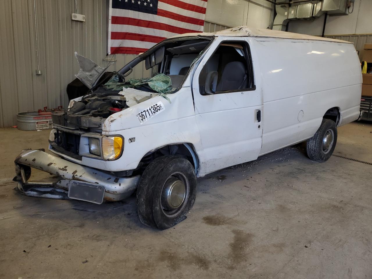2002 Ford Econoline E350 Super Duty Van за продажба в Casper, WY - All Over