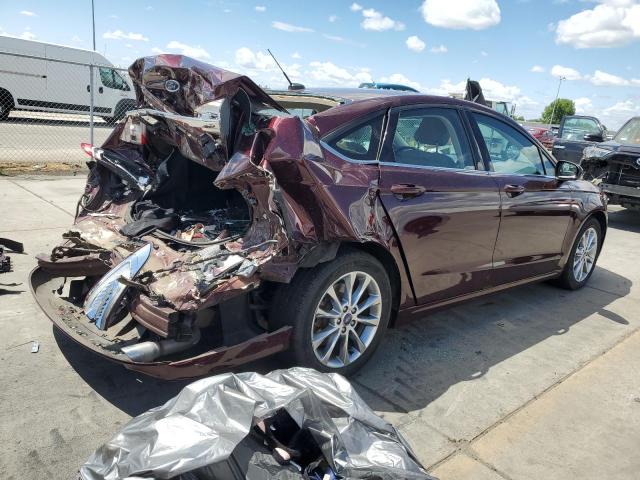 Sedans FORD FUSION 2017 Burgundy