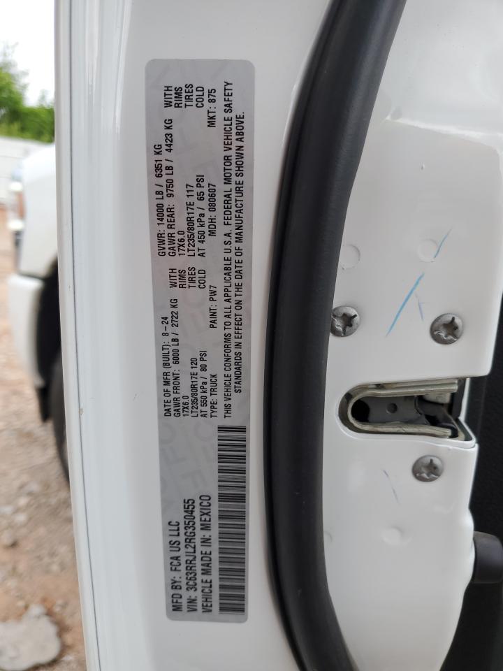 2024 Ram 3500 Laramie VIN: 3C63RRJL2RG350455 Lot: 57493705