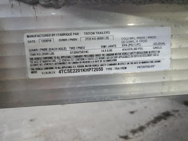 2019 TRITON PRT207EB ENCLOSED SNOWMOBILE TRAILER