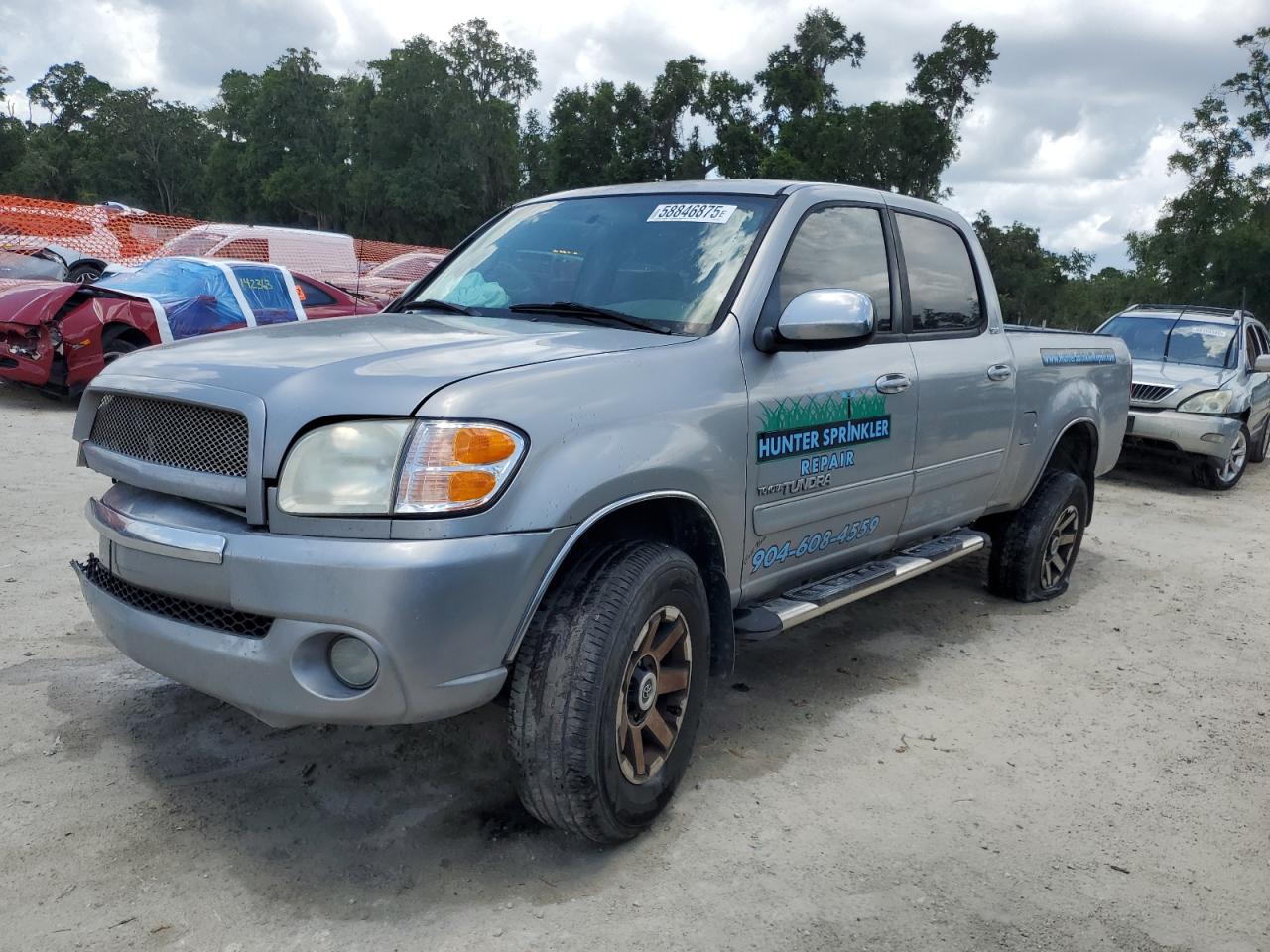 2004 Toyota Tundra Double Cab Sr5 na sprzedaż w Ocala, FL - Front End
