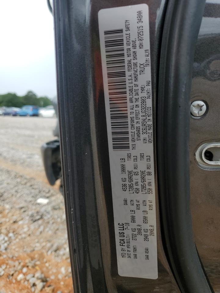 2018 Ram 2500 Laramie VIN: 3C6UR5NL8JG322803 Lot: 57641245