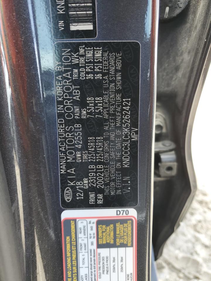 2019 Kia Niro Ex VIN: KNDCC3LC3K5262421 Lot: 58967555
