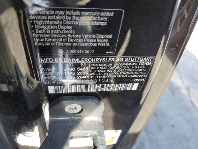 2007 MERCEDES-BENZ CL 550  