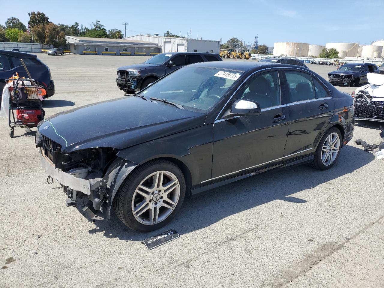 2008 Mercedes-Benz C 350 black null gas WDDGF56X98F015335 photo #1