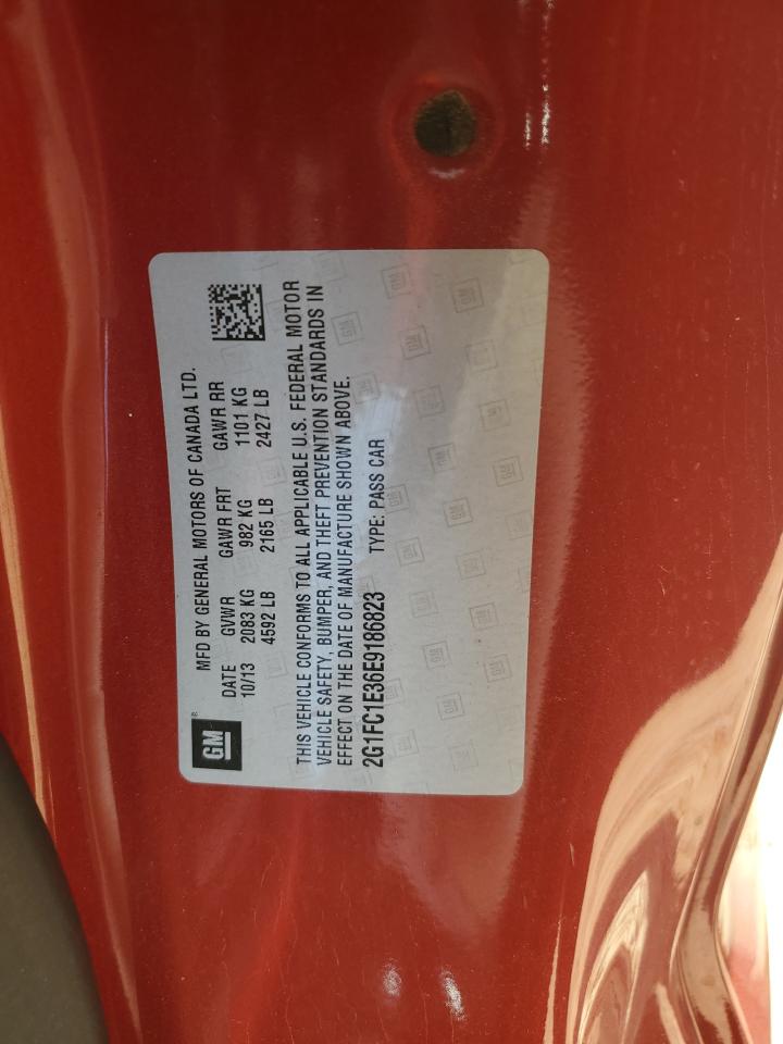 2014 Chevrolet Camaro Lt VIN: 2G1FC1E36E9186823 Lot: 56942525