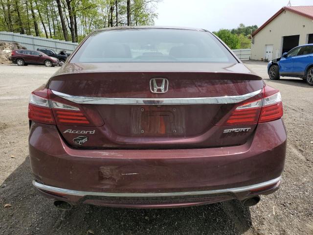  HONDA ACCORD 2016 Бургунді