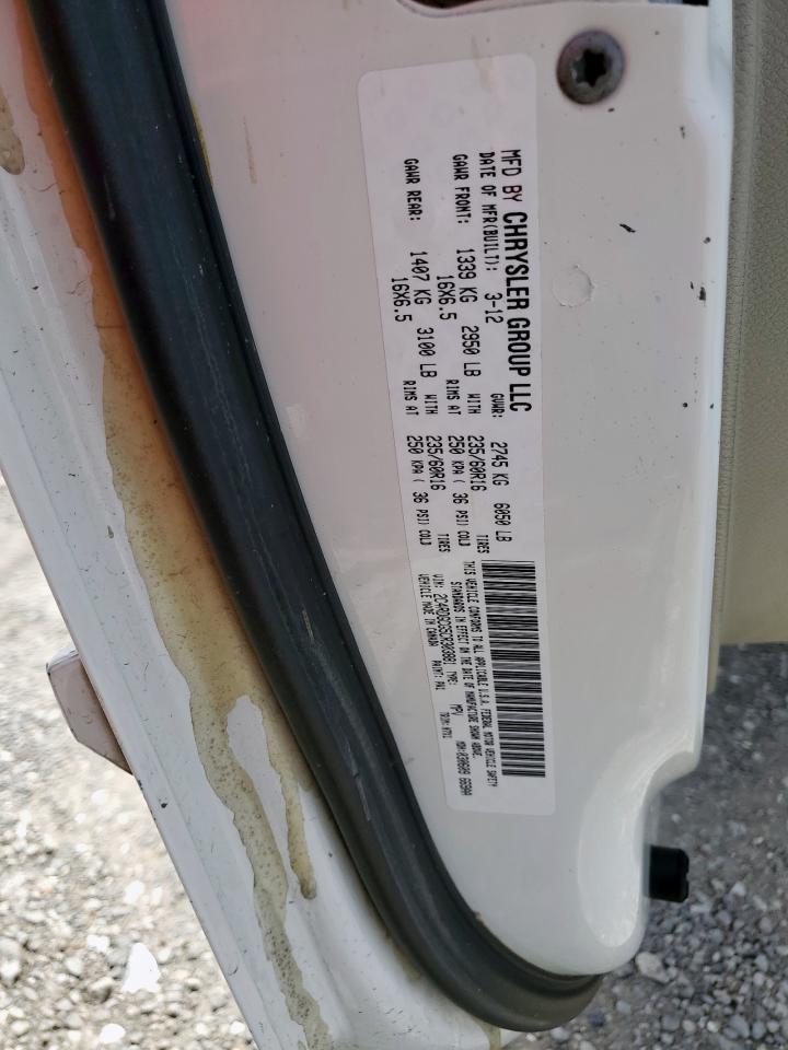 2012 Dodge Grand Caravan Sxt VIN: 2C4RDGCG5CR303881 Lot: 56387805