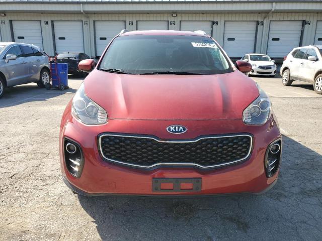 KIA SPORTAGE 2018 Красный