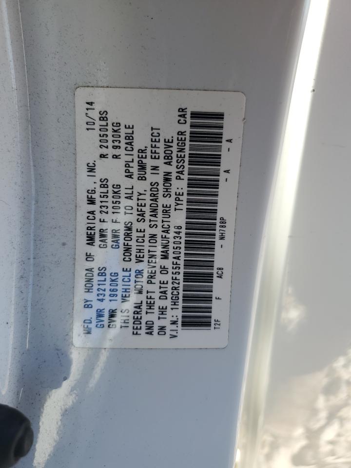 2015 Honda Accord Sport VIN: 1HGCR2F55FA050348 Lot: 56622075