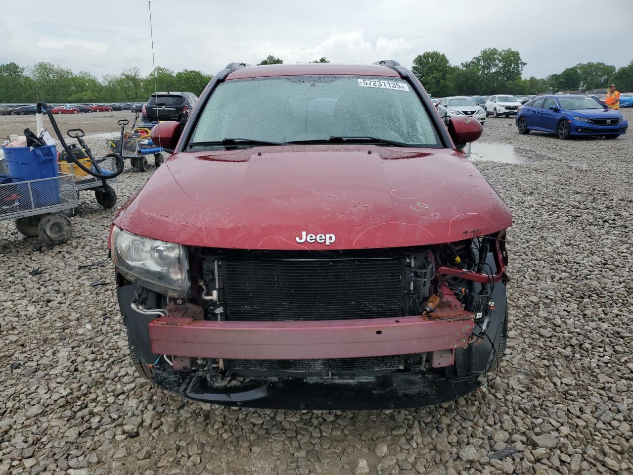 2014 Jeep Compass Latitude VIN: 1C4NJDEB9ED728906 Lot: 57231135