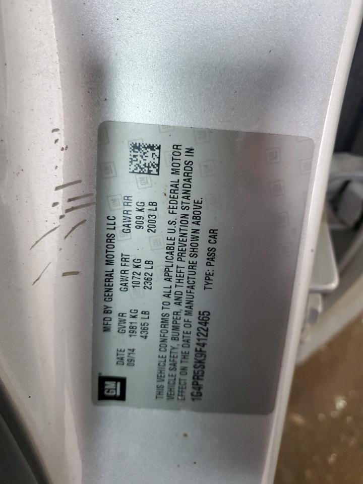 2015 Buick Verano Convenience VIN: 1G4PR5SK9F4122465 Lot: 56677775